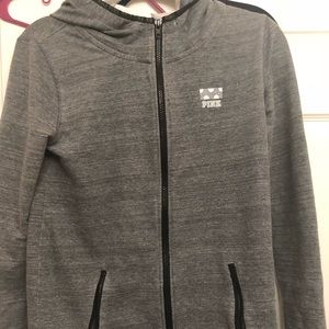VS Pink zip-up hoodie.